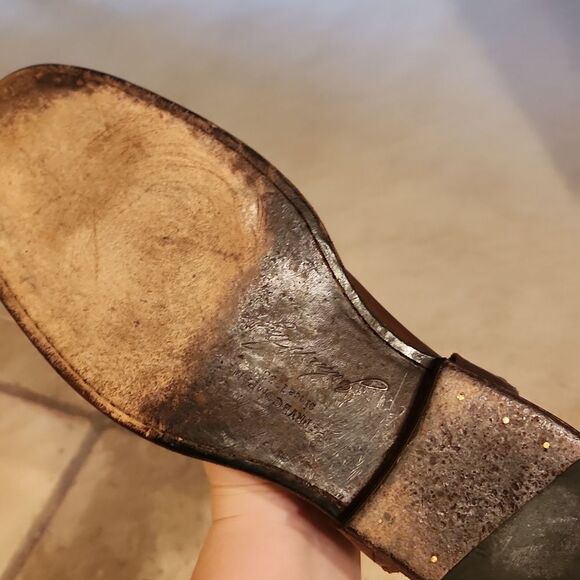 Frye Women's Phillip Harness Dark Brown Tall Brown Riding Boots Size 8.5 - Picture 12 of 14